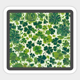 st patricks day pattern Sticker